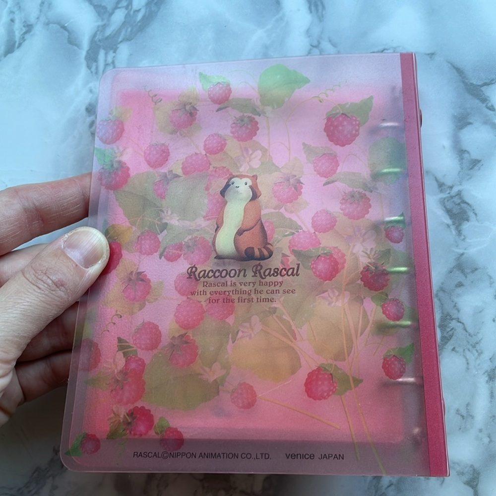 Nippon Animation Raccoon Rascal mini binder - USED - Picture 7 of 7